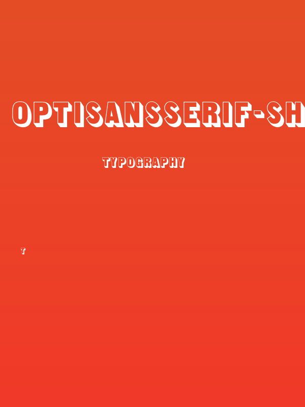 OPTISansSerif-Shaded Poster