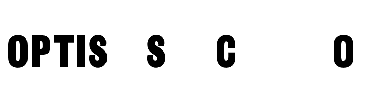OPTISansSerifCondensedOne Font