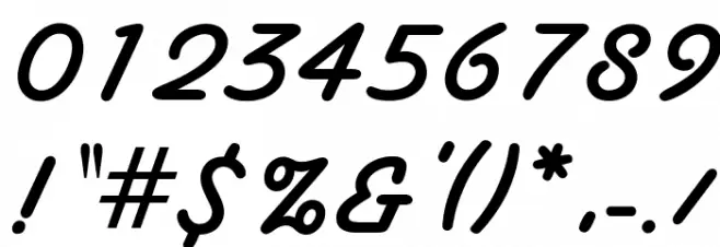 OPTISantita Font OTHER CHARS