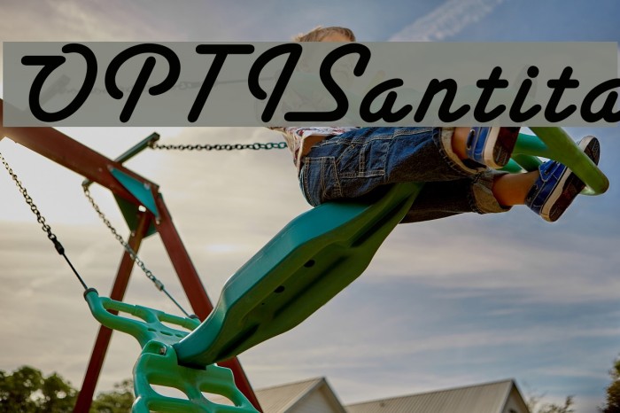 OPTISantita Font examples