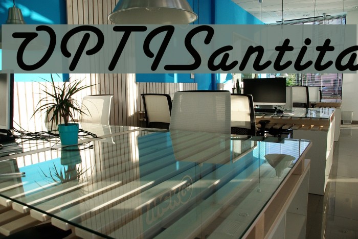 OPTISantita Font examples