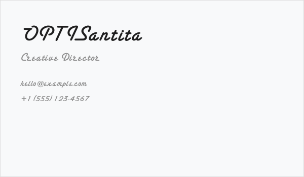OPTISantita Business Card