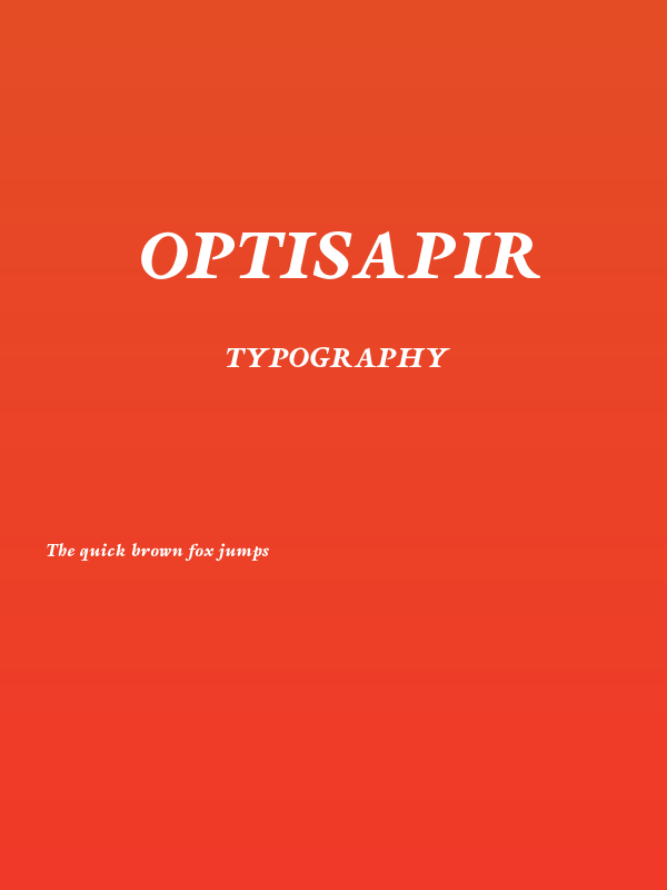 OPTISapir Poster
