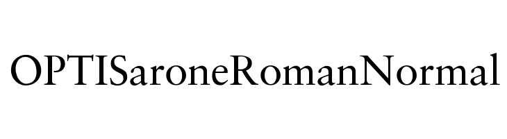 OPTISaroneRomanNormal Шрифта