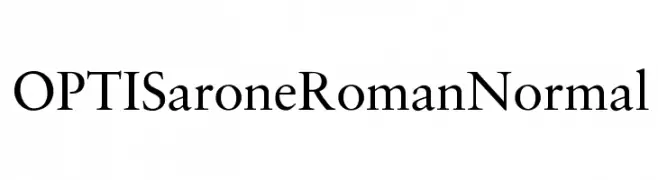 OPTISaroneRomanNormal  フリーフォントのダウンロード