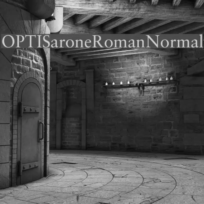 OPTISaroneRomanNormal Font examples