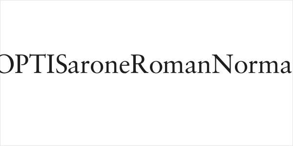 OPTISaroneRomanNormal Logo