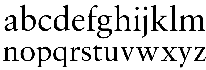 OPTISaroneRomanNormal Font LOWERCASE