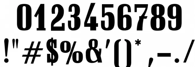 OPTISchadowAntiquaBoldCond Font OTHER CHARS