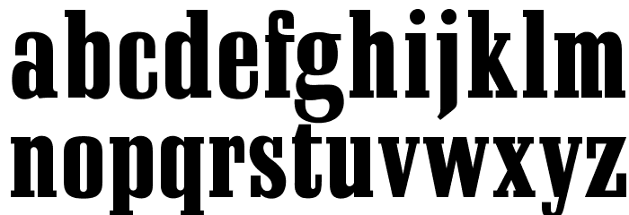 OPTISchadowAntiquaBoldCond Font LOWERCASE