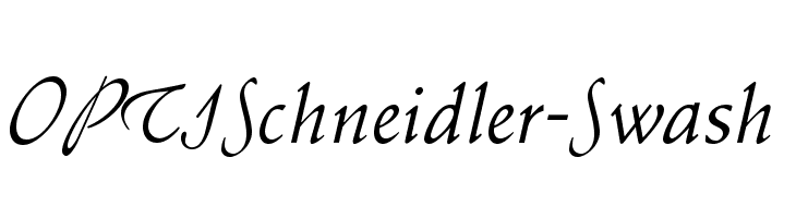 OPTISchneidler-Swash  免费字体下载