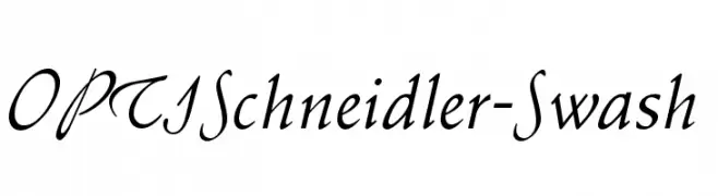 OPTISchneidler-Swash  Fuentes Gratis Descargar