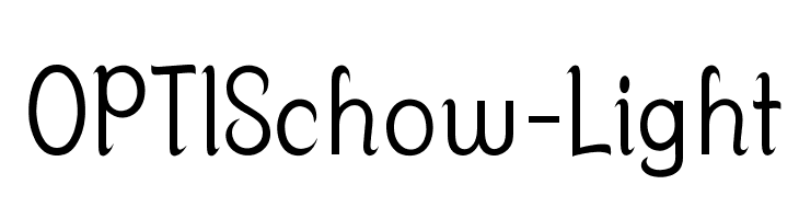 OPTISchow-Light  Free Fonts Download