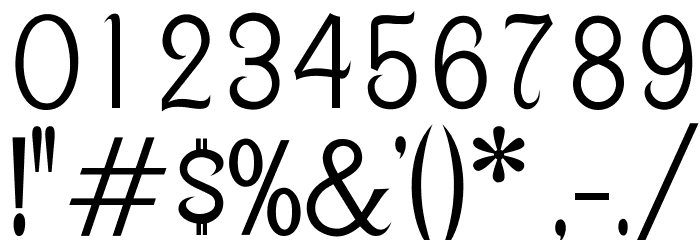 OPTISchow-Light Font OTHER CHARS