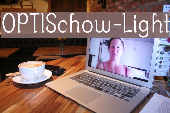 OPTISchow-Light Font examples