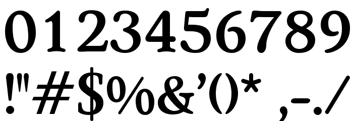 OPTISeneca-Medium Font OTHER CHARS