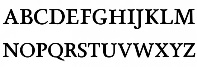 OPTISeneca-Medium Font Litere mari