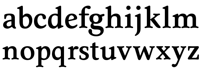 OPTISeneca-Medium Font LOWERCASE