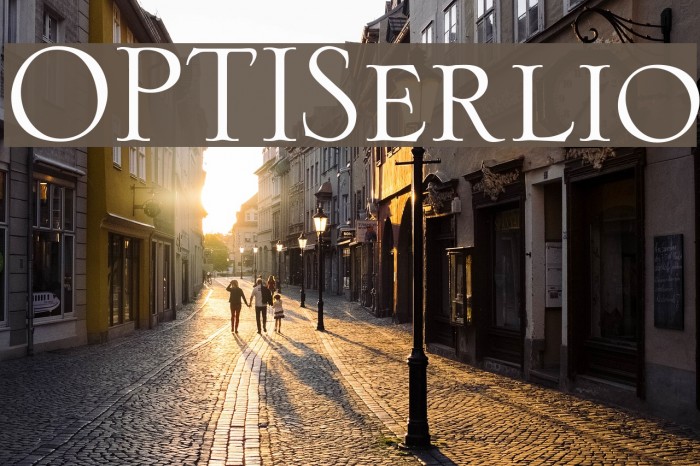 OPTISerlio Font examples
