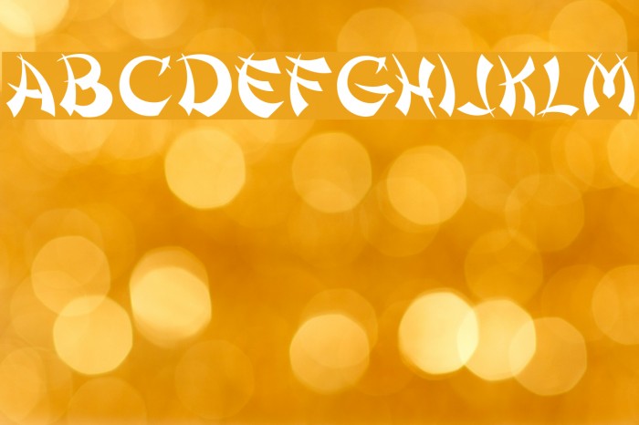 OPTIShanghai Font examples