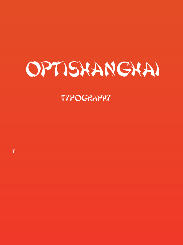 OPTIShanghai Poster