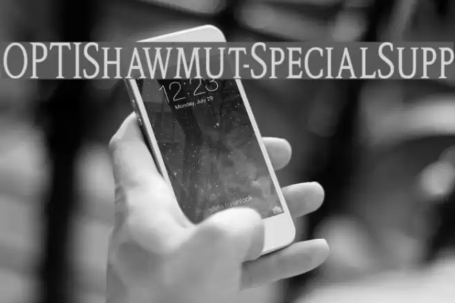 OPTIShawmut-SpecialSupp Font examples