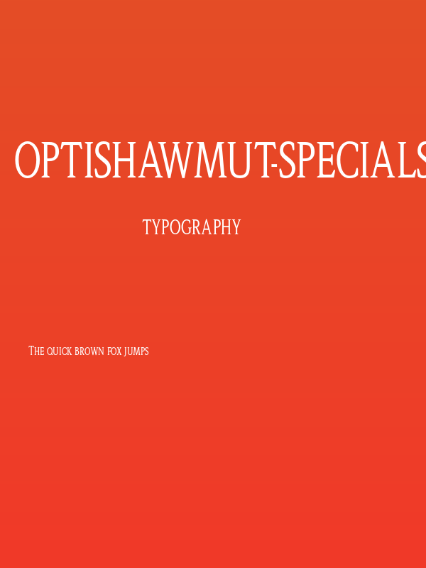 OPTIShawmut-SpecialSupp Poster