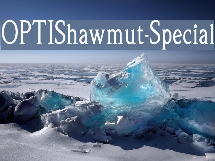 OPTIShawmut-Special Font examples