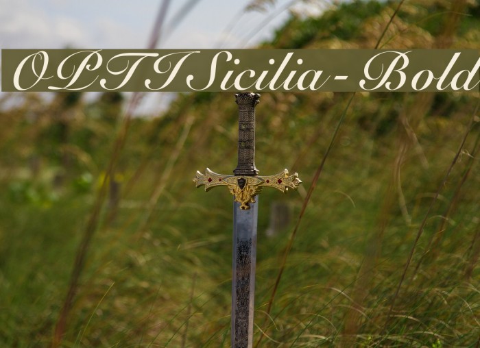 OPTISicilia-Bold Font examples