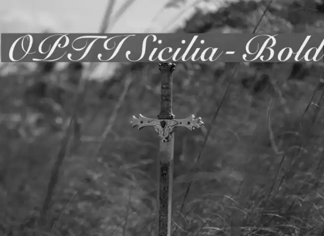 OPTISicilia-Bold Font examples