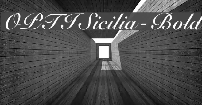 OPTISicilia-Bold Font examples