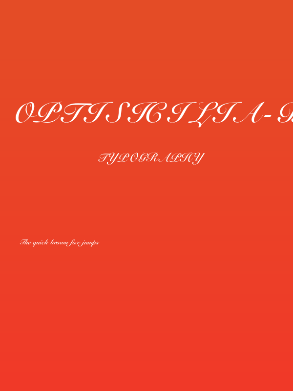 OPTISicilia-Bold Poster