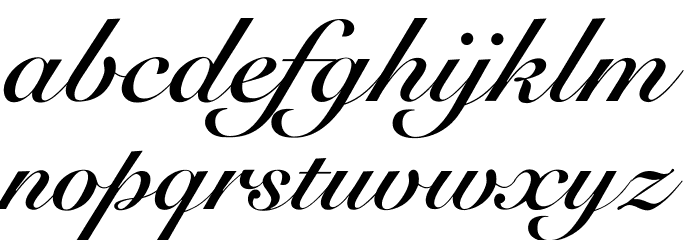OPTISicilia-Bold Font LOWERCASE