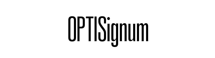 OPTISignum  Free Fonts Download