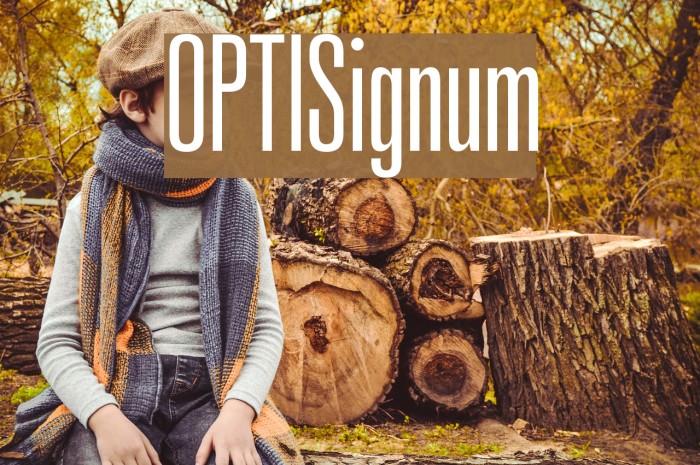OPTISignum Font examples