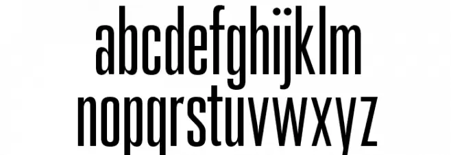 OPTISignum फ़ॉन्ट लोअरकेस
