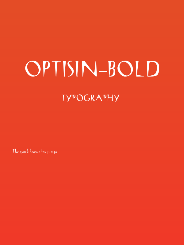 OPTISin-Bold Poster