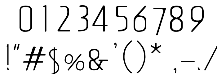 OPTISin-Light Font OTHER CHARS