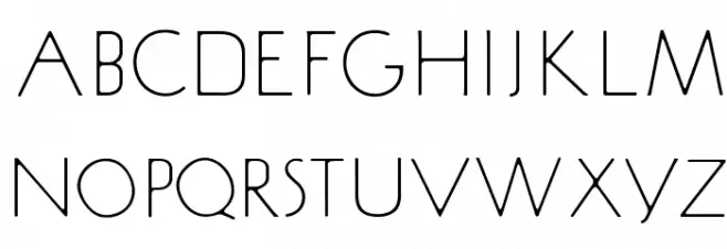 OPTISin-Light Schriftart Groß