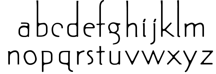 OPTISin-Light Font LOWERCASE