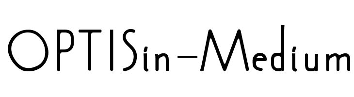 OPTISin-Medium  font caratteri gratis