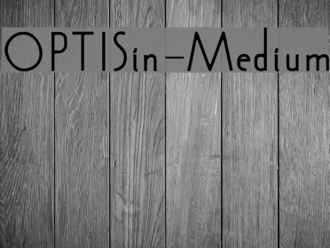 OPTISin-Medium Font examples