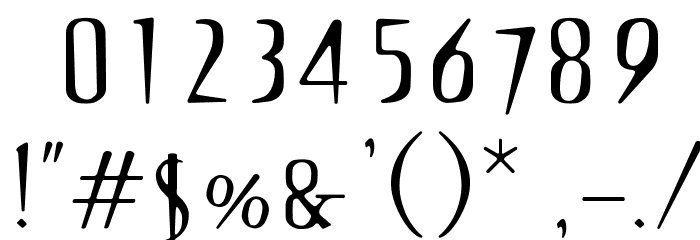 OPTISin-Regular Font OTHER CHARS