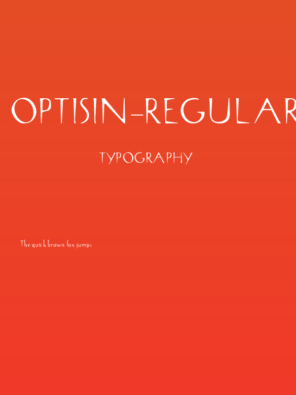 OPTISin-Regular Poster