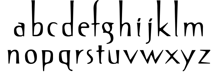OPTISin-Regular Font LOWERCASE
