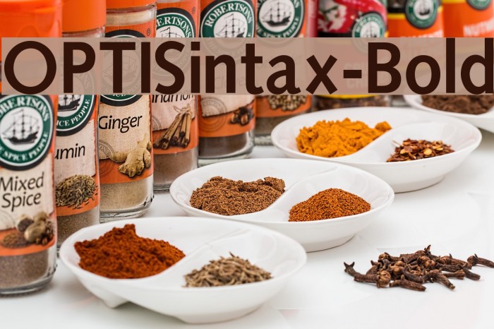 OPTISintax-Bold Font examples