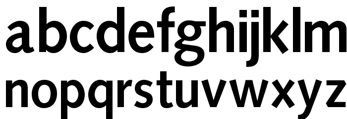 OPTISintax-Bold Font LOWERCASE