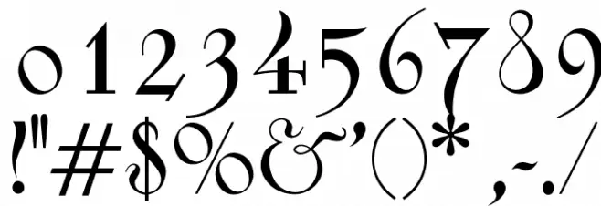 OPTISkjald Font OTHER CHARS