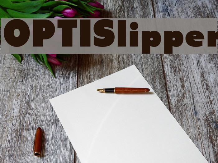 OPTISlipper Font examples
