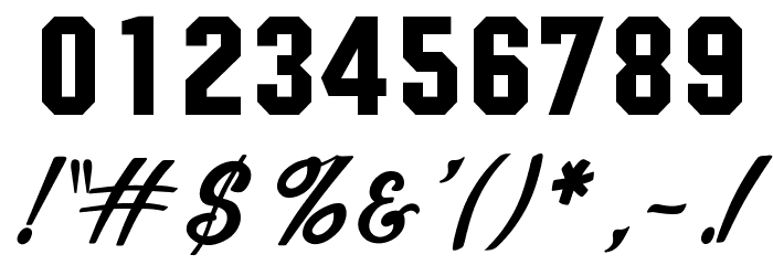 OPTISport-Script Font OTHER CHARS